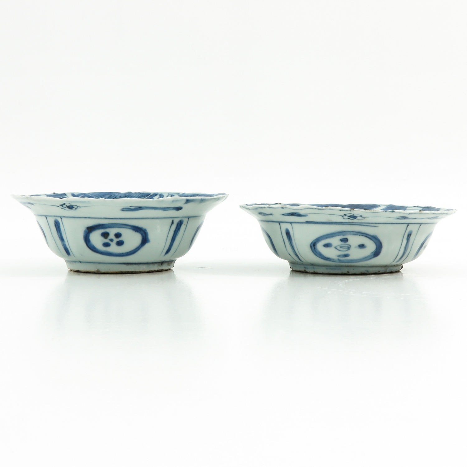 A Pair of Blue and White Bowls