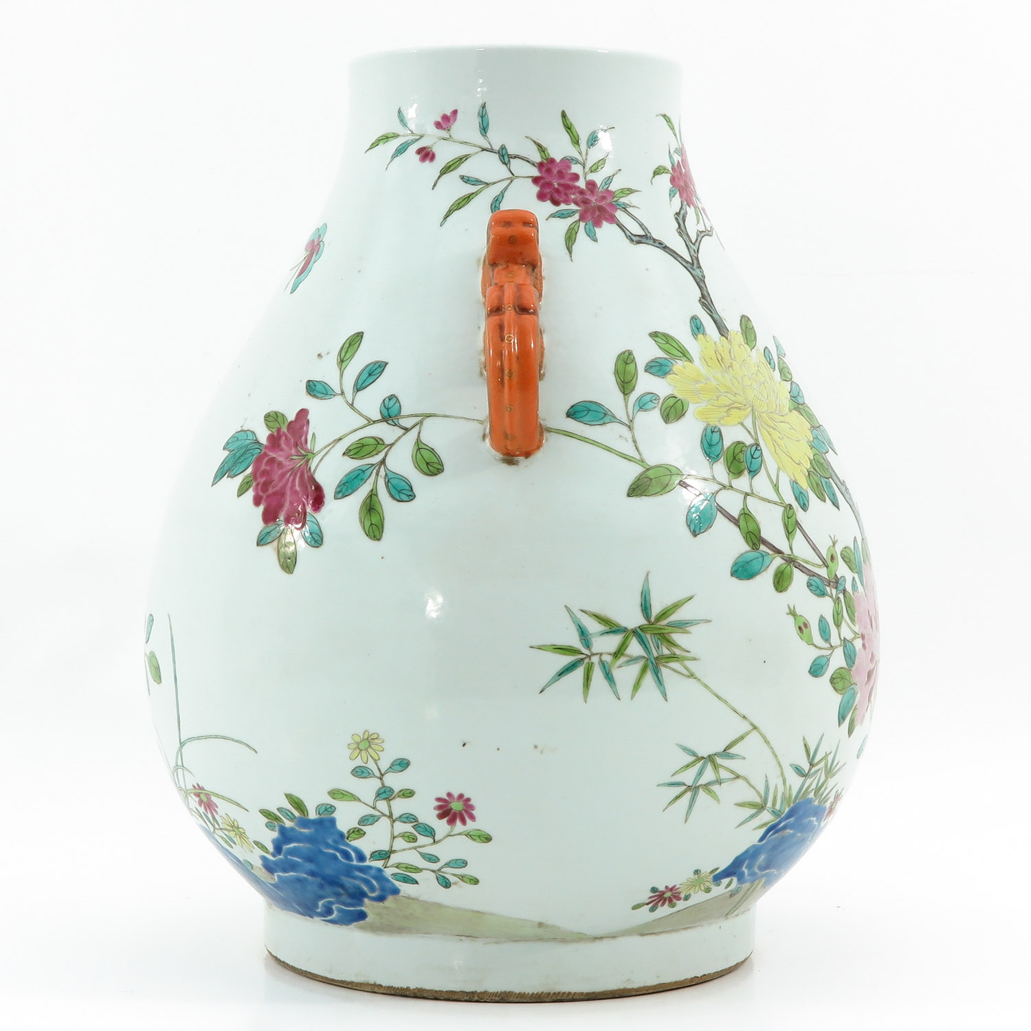 A Famille Rose Hu Vase - Image 4 of 10