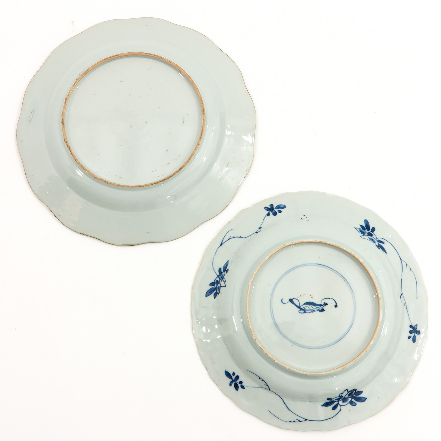 A Lot of 2 Blue and White Plates - Image 2 of 10