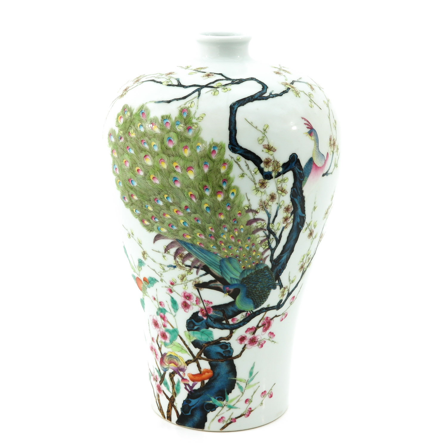 A Famille Rose Mieping Vase