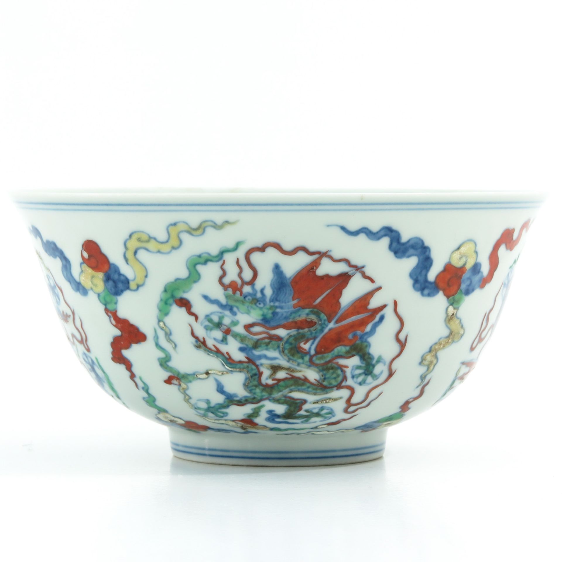 A Doucai Decor Bowl - Image 3 of 9