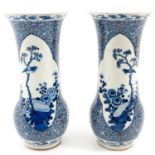 A Pair of Blue and White Vases