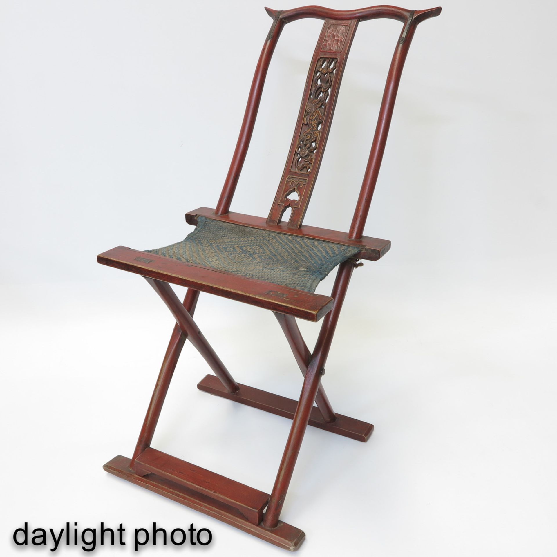 A Pair of Chinese Folding Chairs - Image 6 of 9