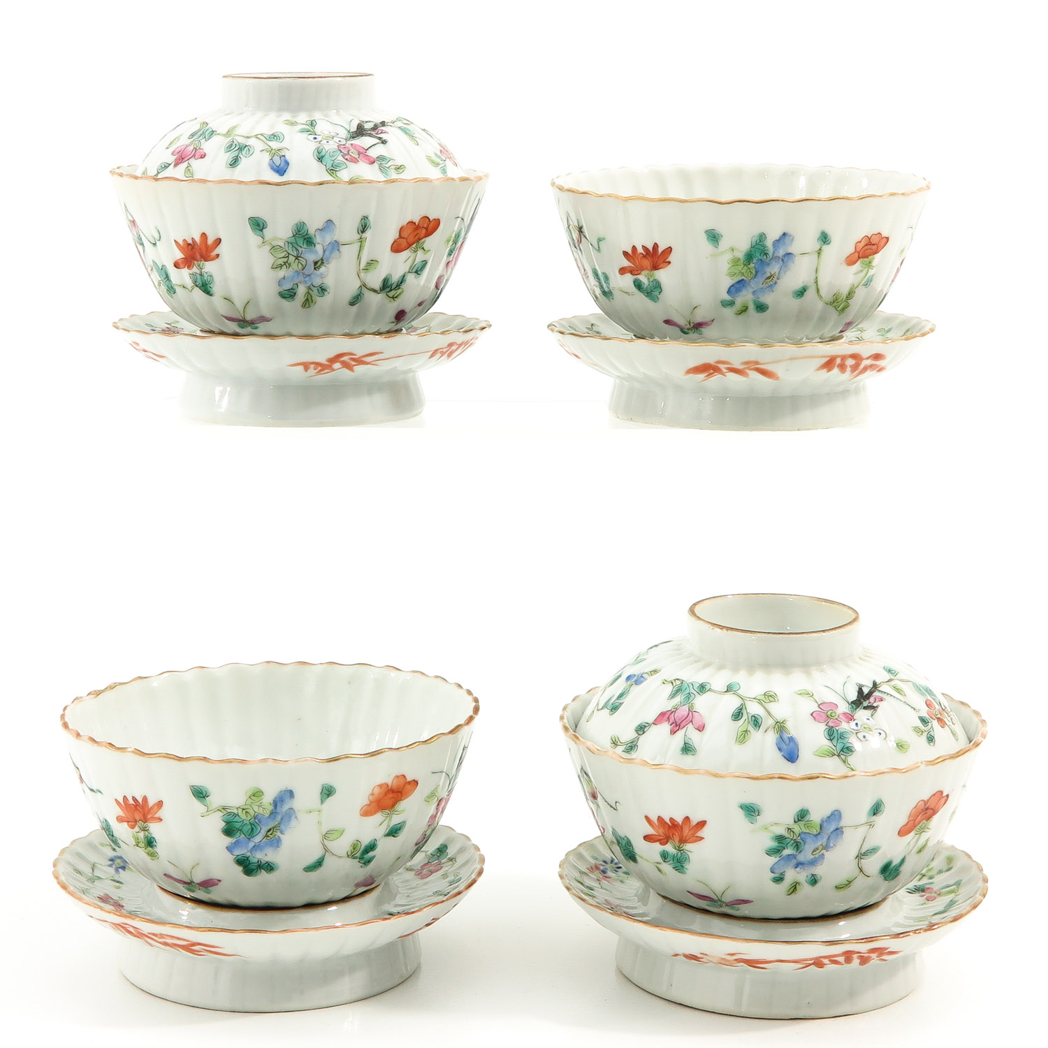 Famille Rose Bowls, Holders, and Covers