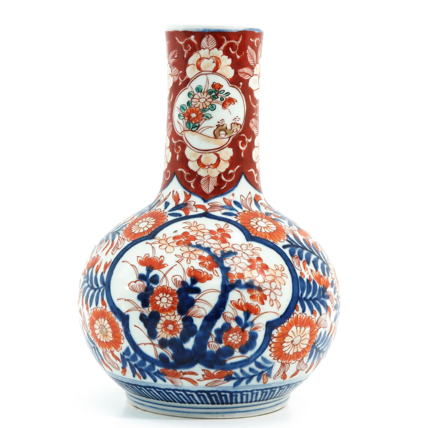 An Imari Bottle Vase - Image 3 of 9