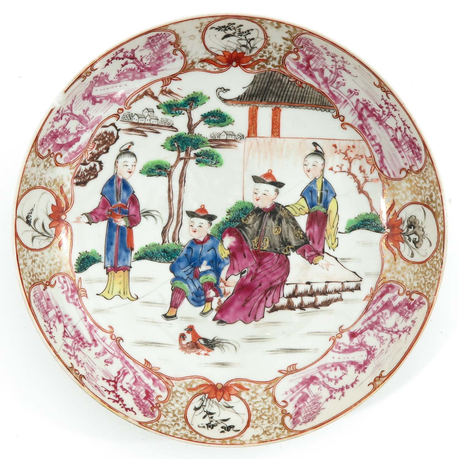 A Lot of 2 Mandarin Decor Plates - Image 5 of 10