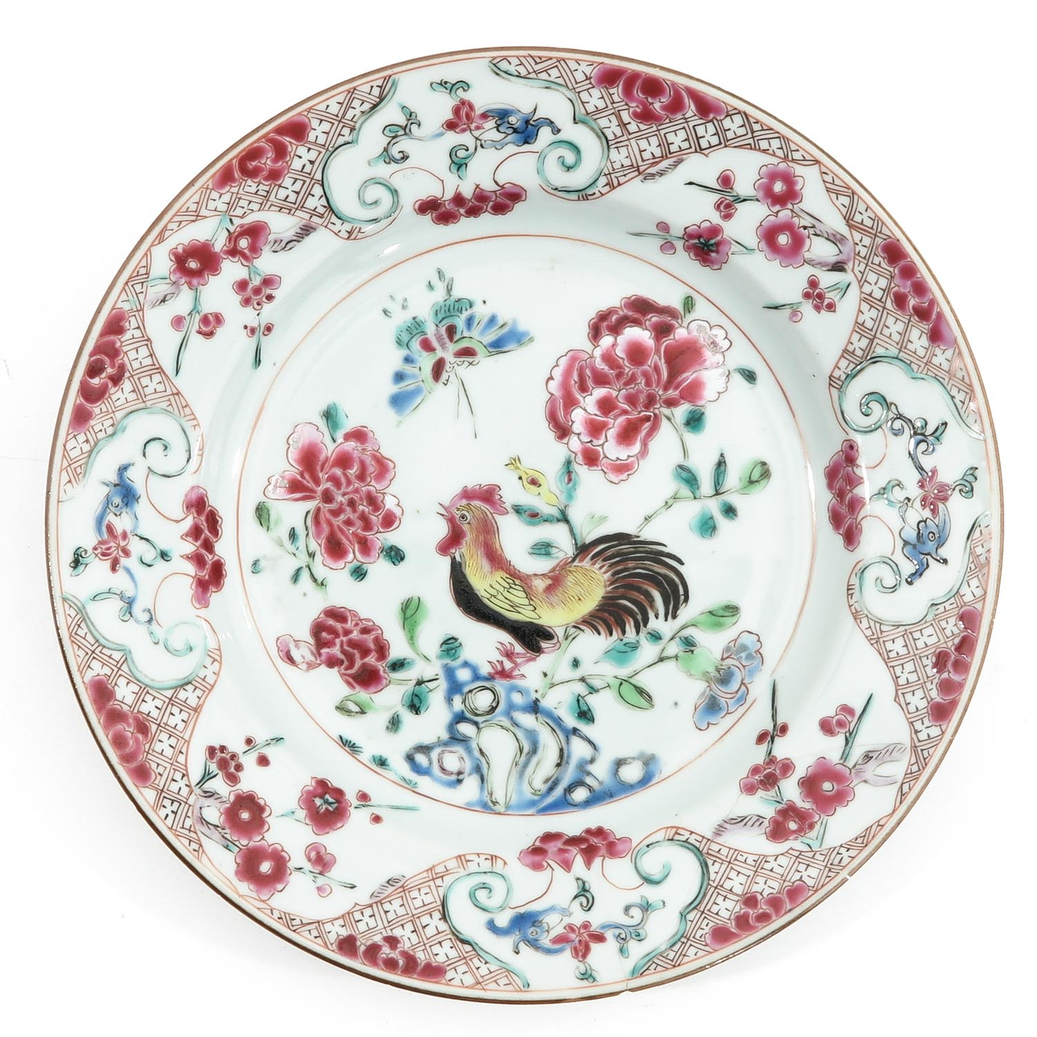 A Pair of Famille Rose Plates - Image 5 of 9