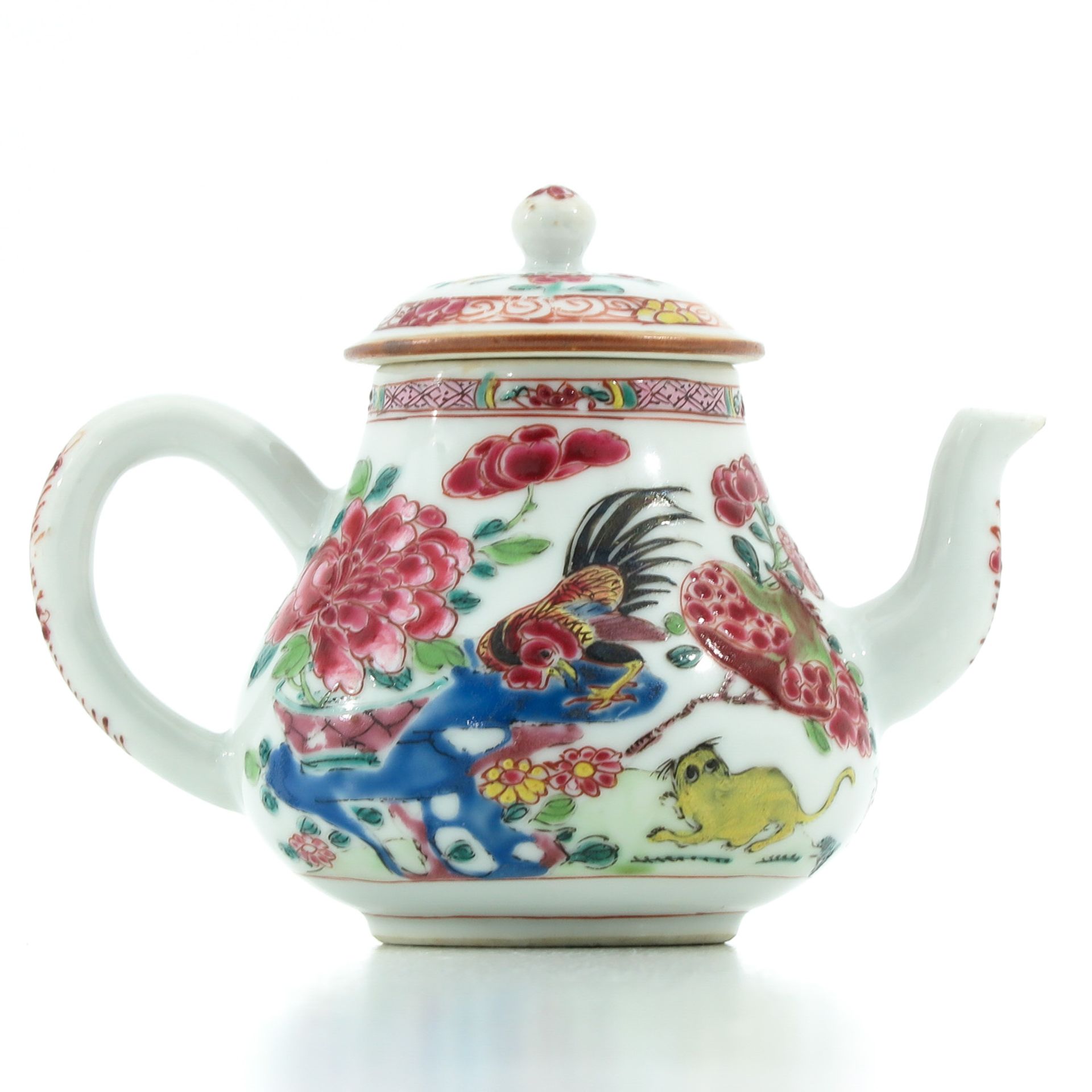 A Famille Rose Teapot - Bild 3 aus 9