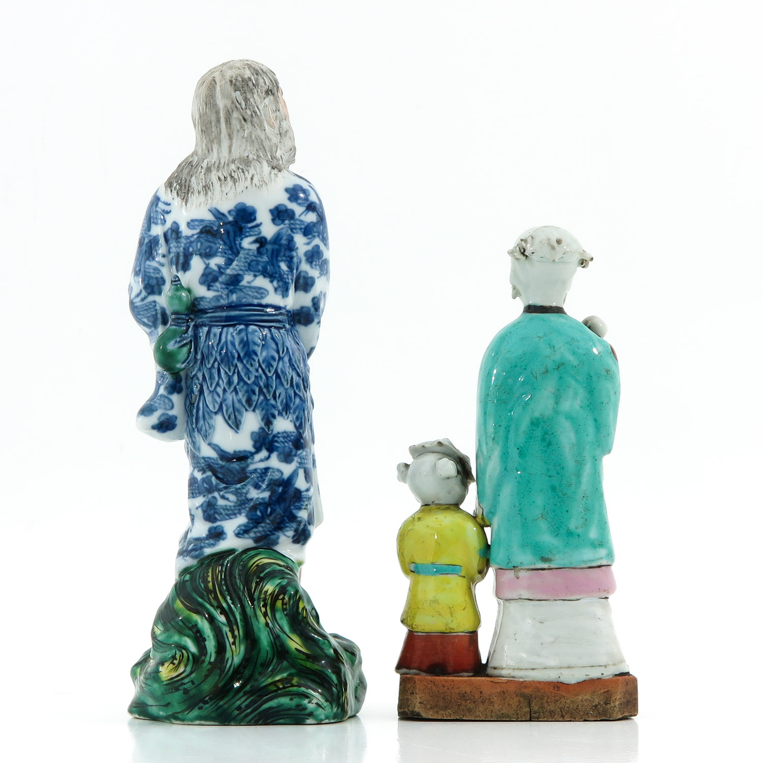 A Lot of 2 Chinese Porcelain Sculptures - Image 3 of 10