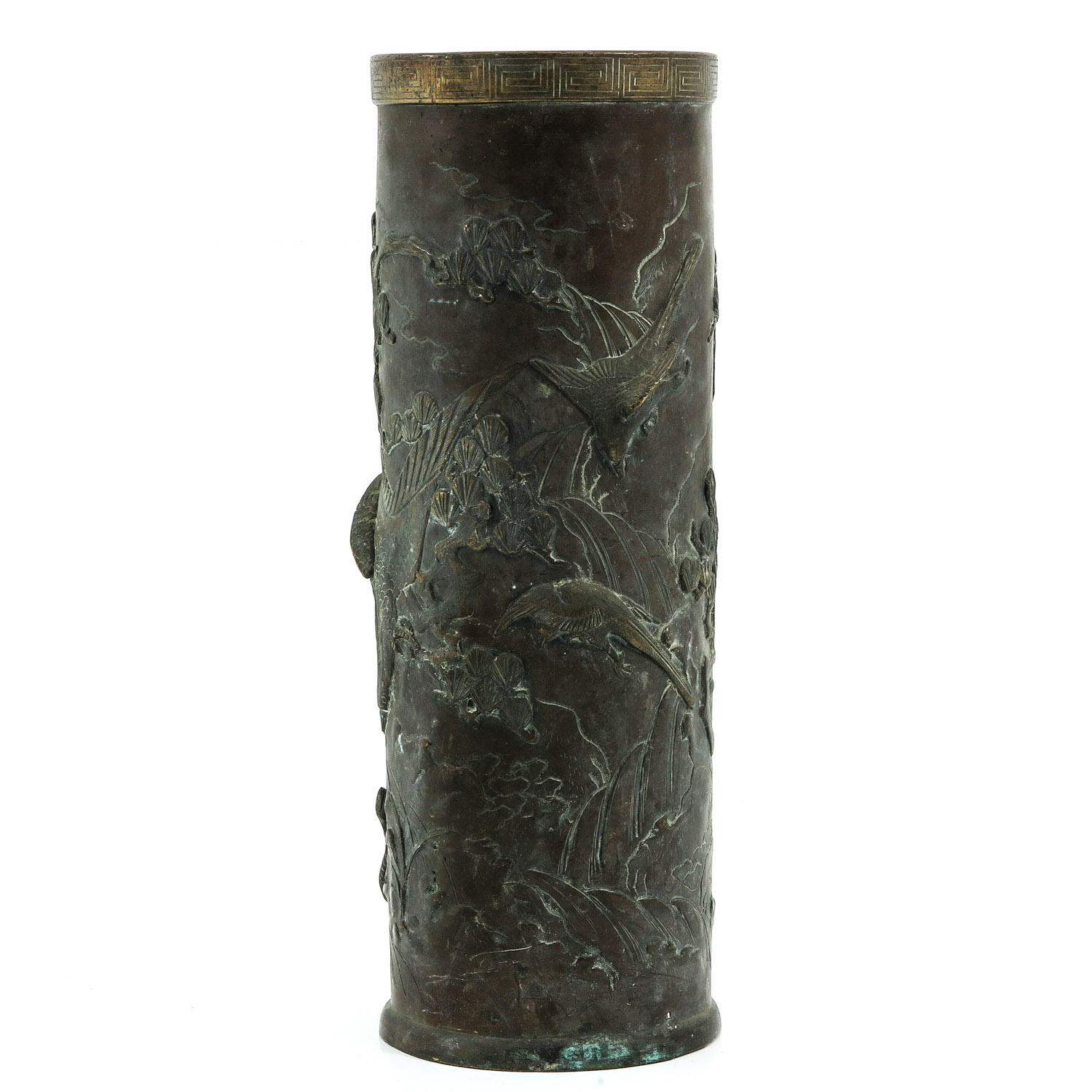 A Bronze Cylinder Vase - Image 2 of 9