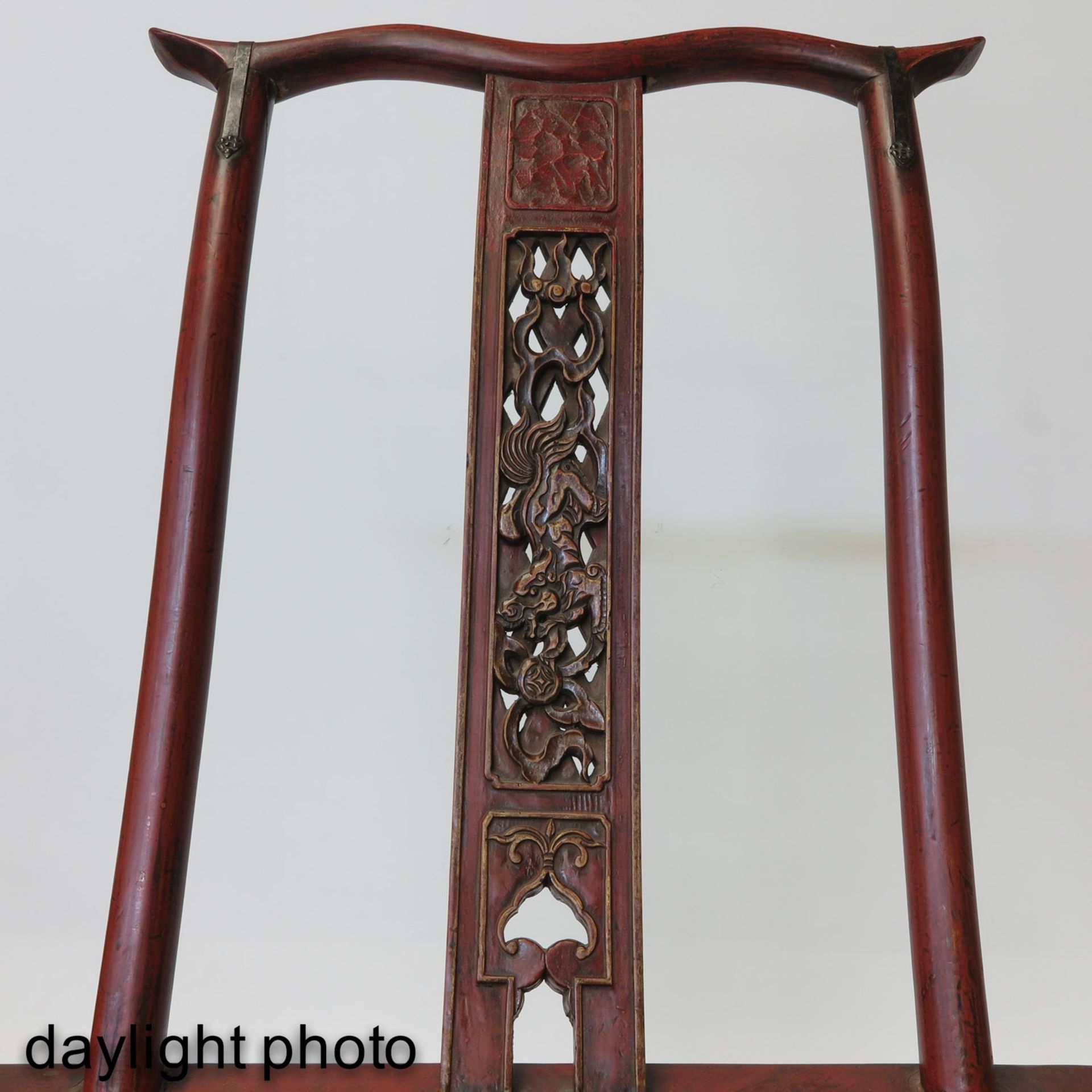A Pair of Chinese Folding Chairs - Image 8 of 9