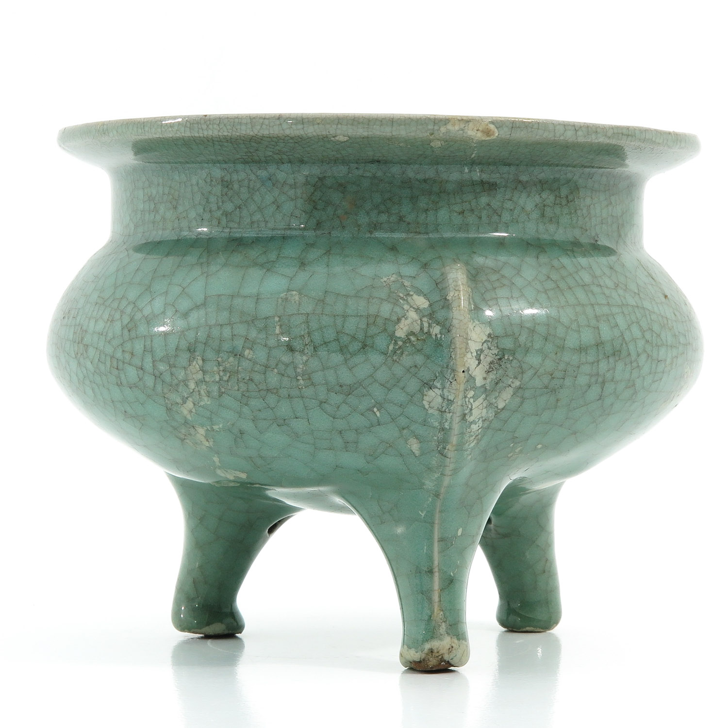 A Celadon Tripod Censer - Image 3 of 9