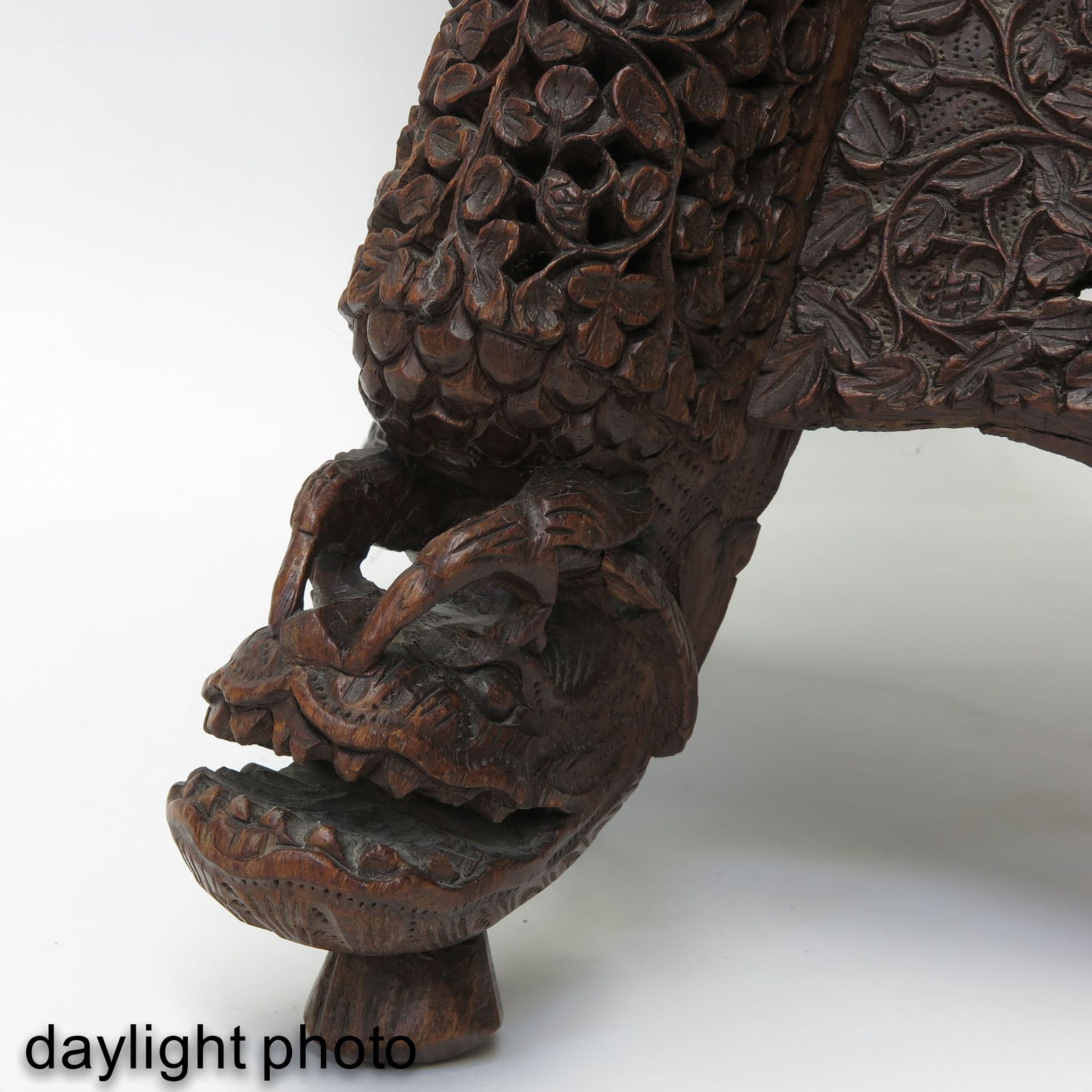 A Carved Indonesian Chair - Image 9 of 10