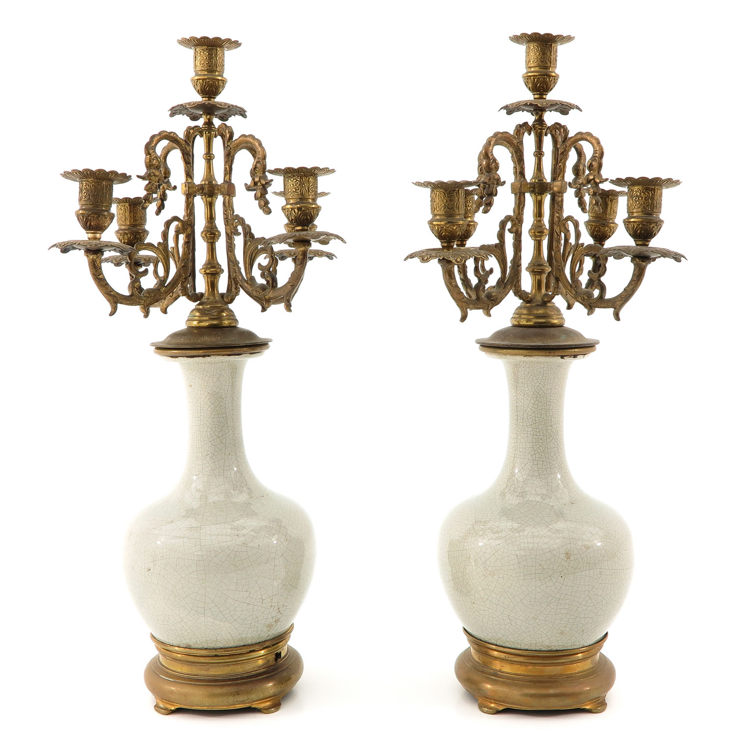 A Pair of Candleabras - Image 2 of 10