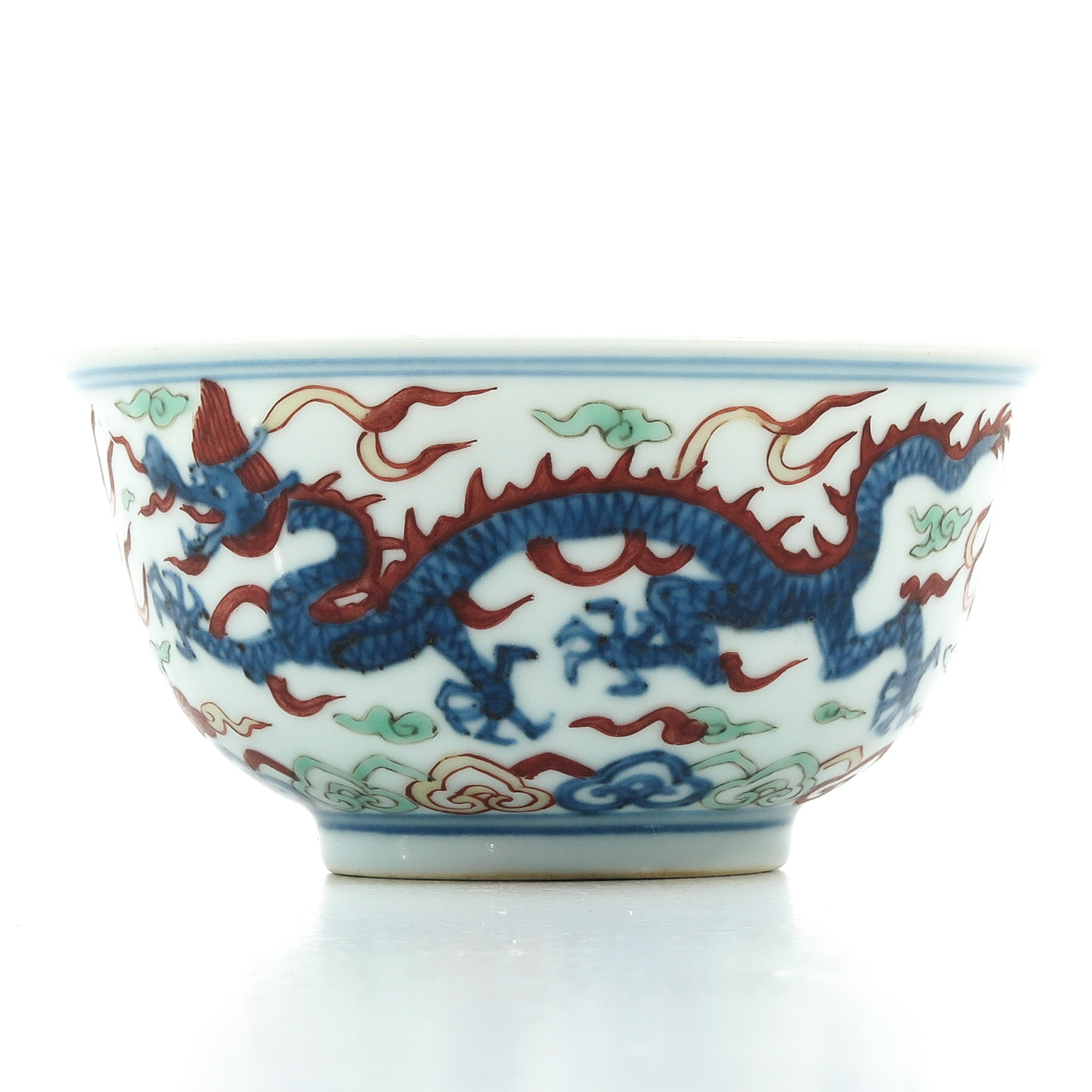 A Wucai Decor Bowl - Image 3 of 10