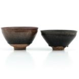 A Pair of HareÕs Fur Tea Bowl