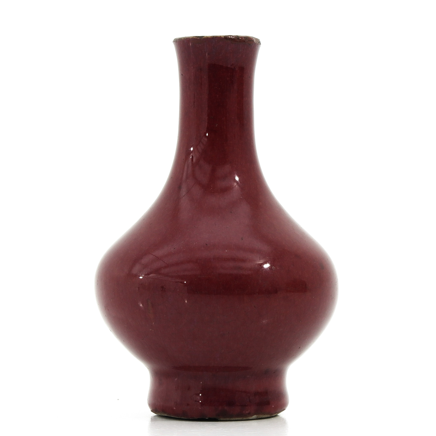 A Small Sang de Boeuf Vase - Image 3 of 9