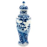 A Blue and White Covered Vase