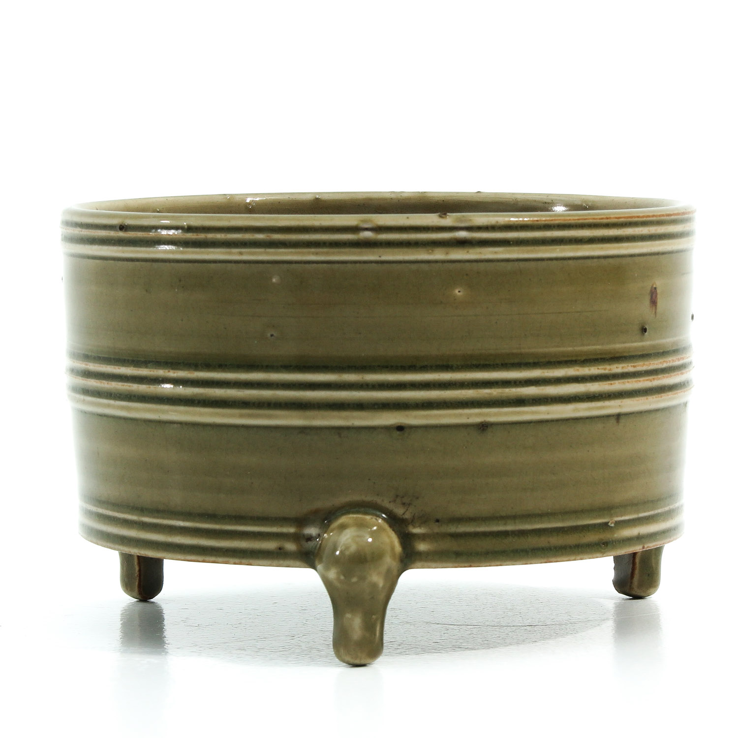 A Celadon Tripod Censer - Image 3 of 9