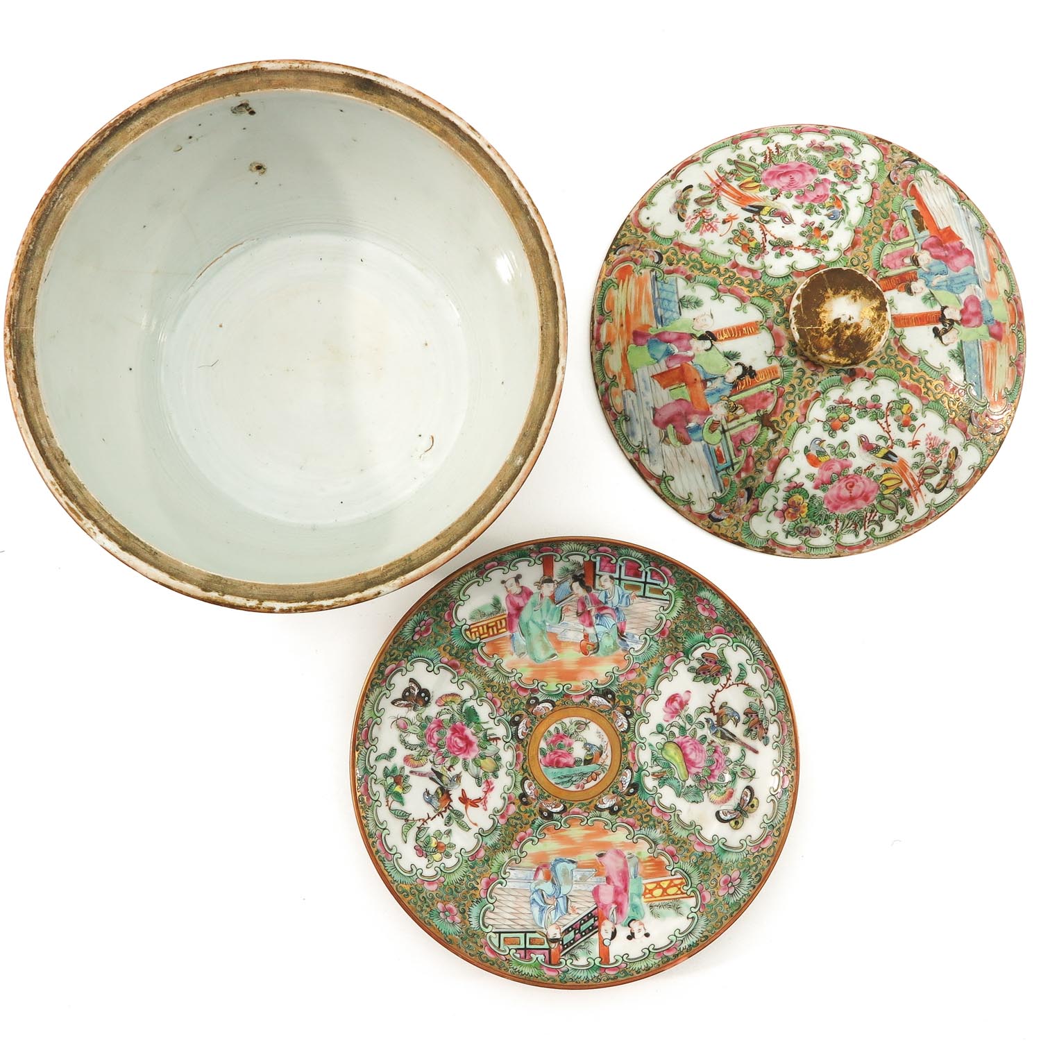 A Cantonese Covered Dish and Plate - Image 5 of 9