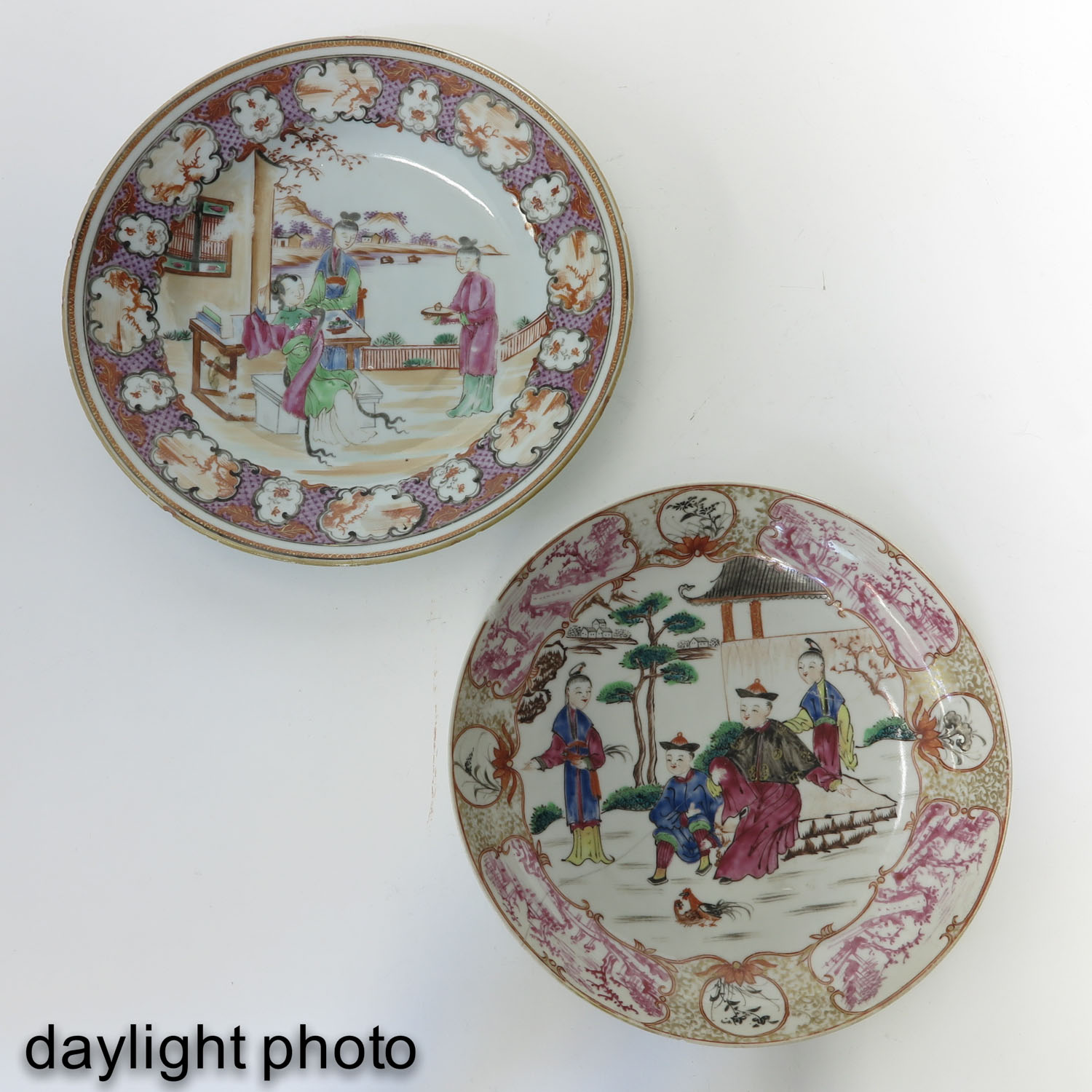 A Lot of 2 Mandarin Decor Plates - Image 7 of 10