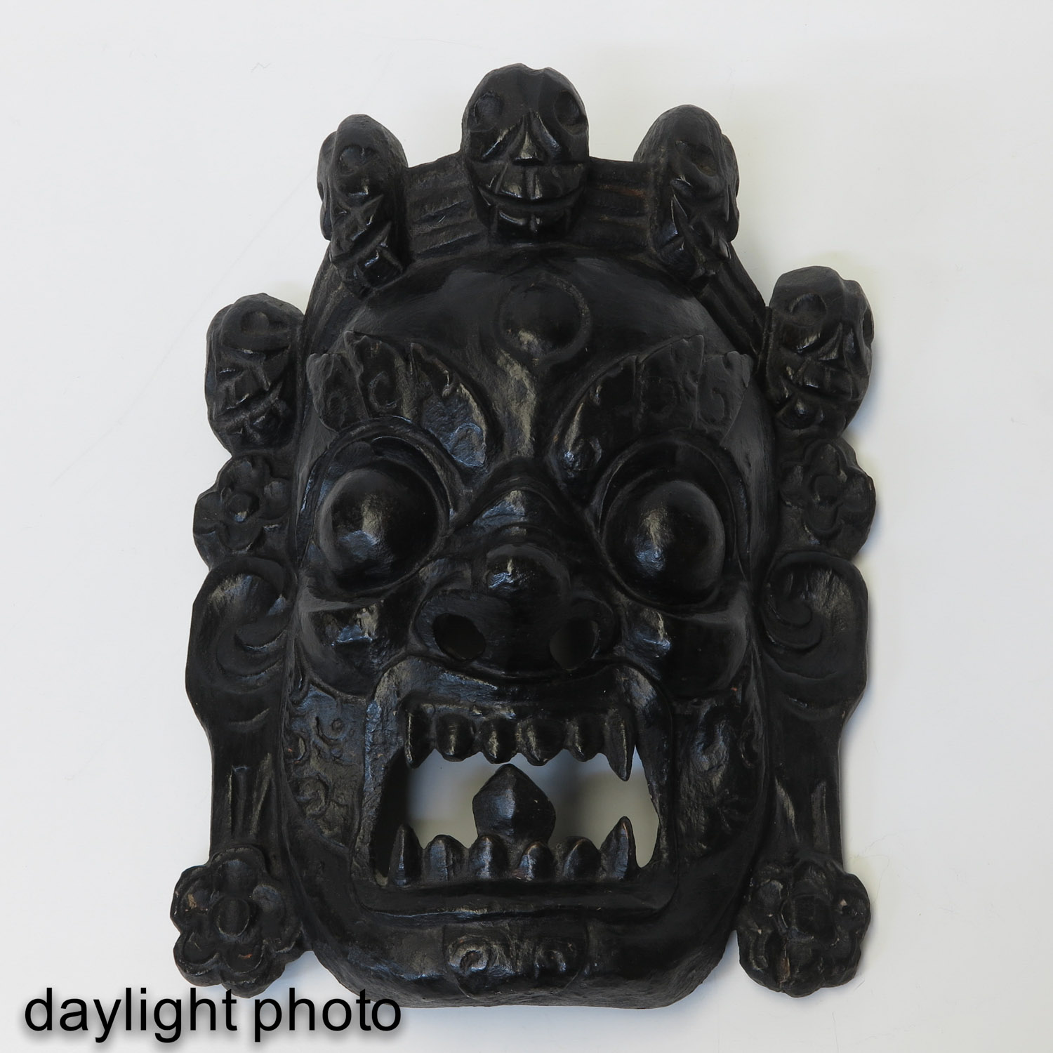 A Carved Wood Mask - Image 3 of 7