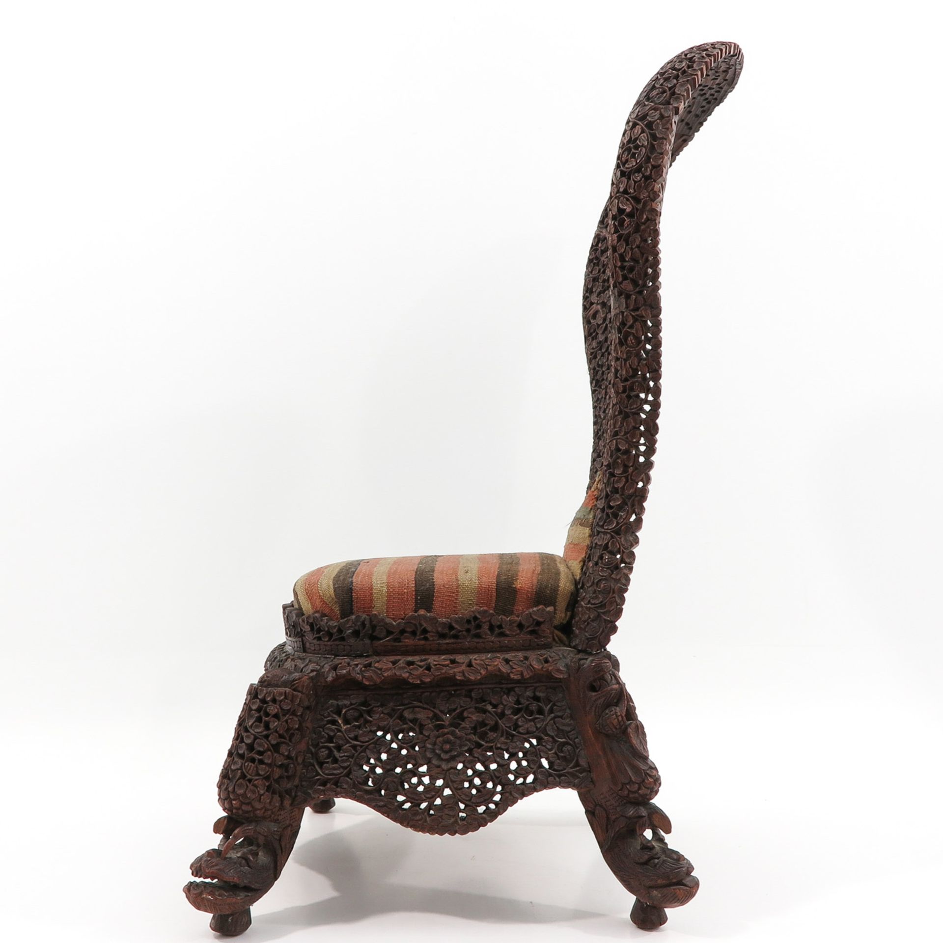 A Carved Indonesian Chair - Image 2 of 10