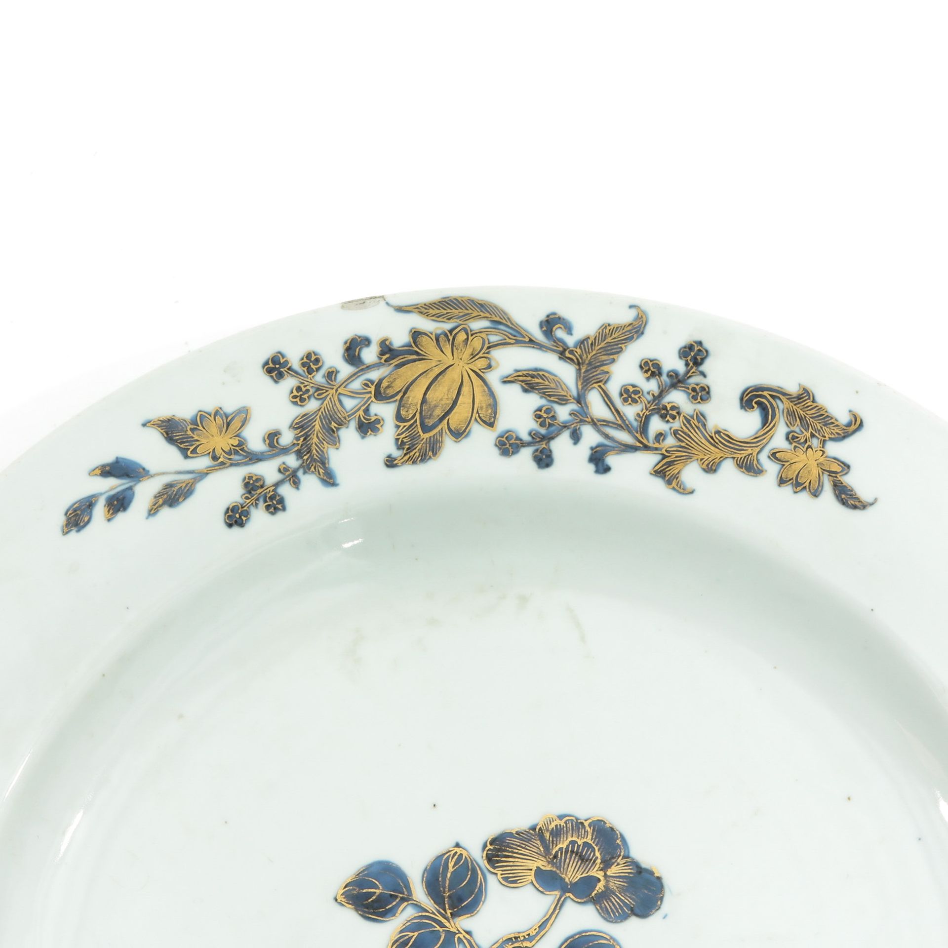 A Blue and Gilt Decor Charger - Image 3 of 6