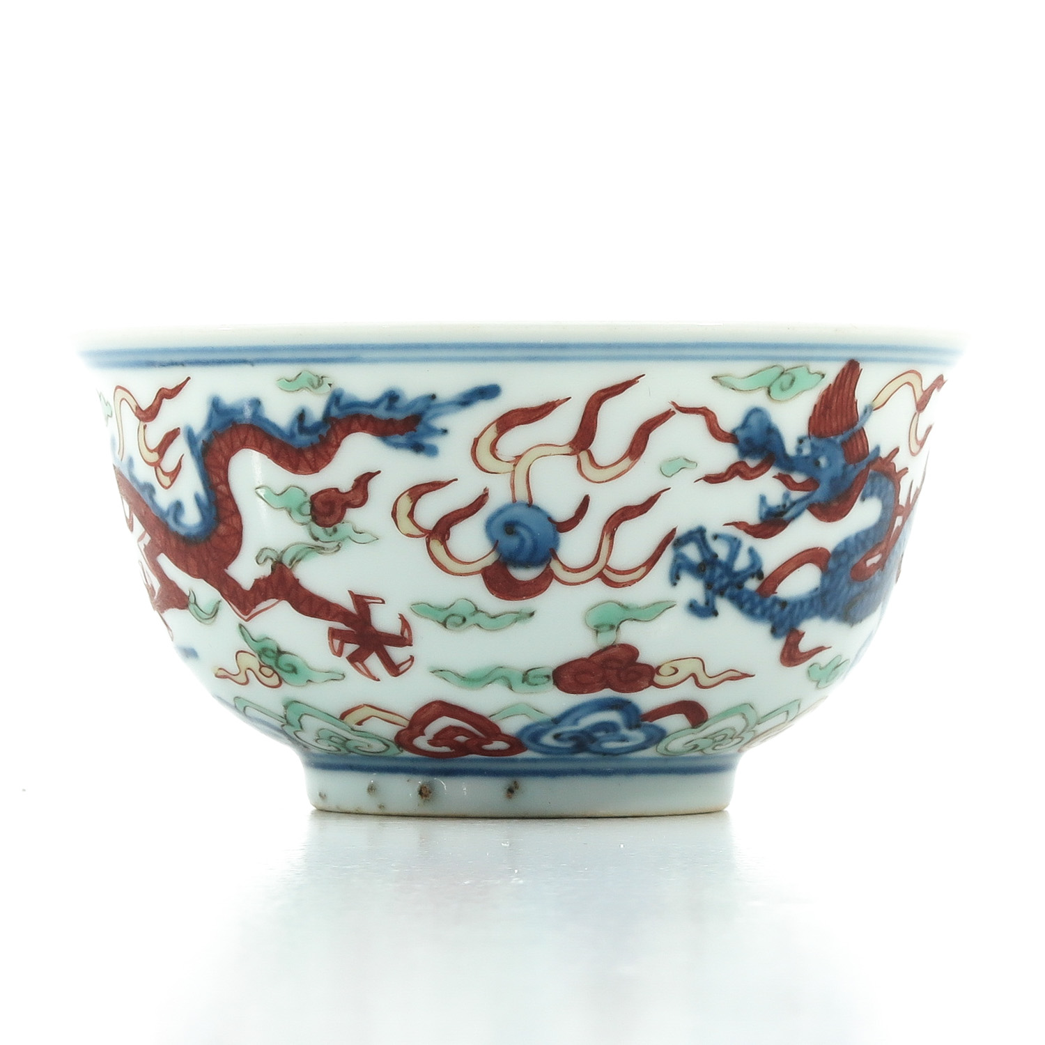 A Wucai Decor Bowl - Image 2 of 10