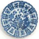 A Blue and White Plate