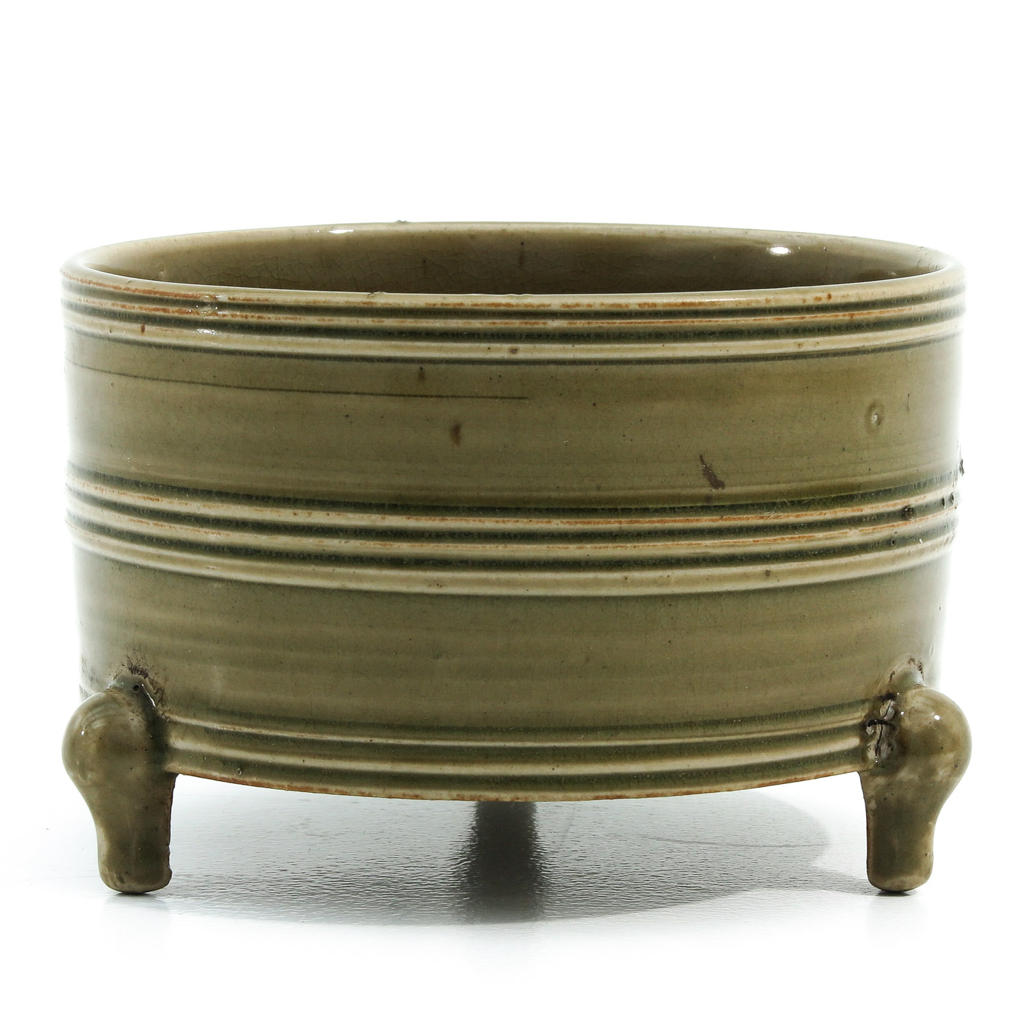 A Celadon Tripod Censer