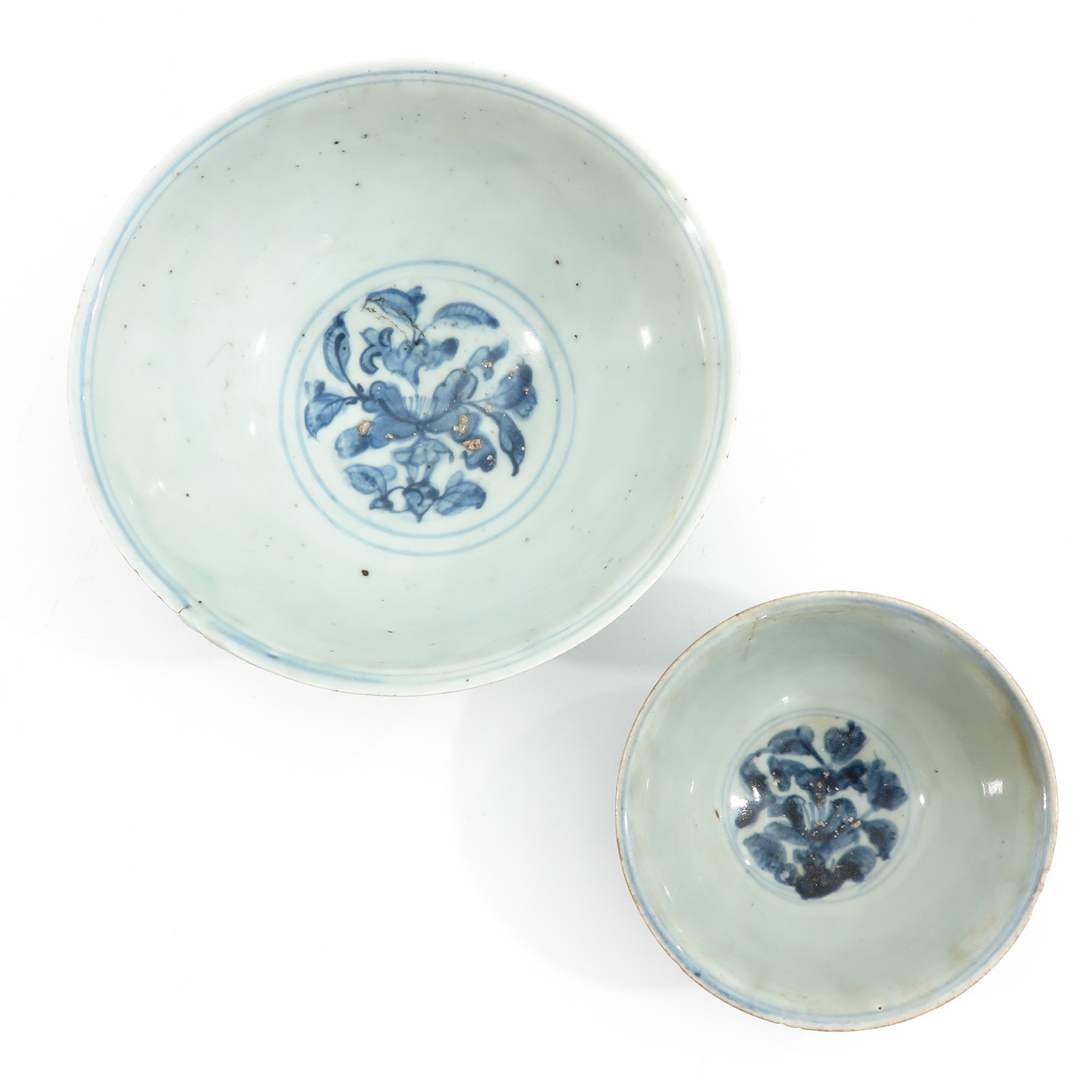 A Lot of 2 Blue and White Bowls - Image 5 of 10