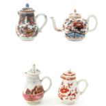 A Collection of 4 Teapots