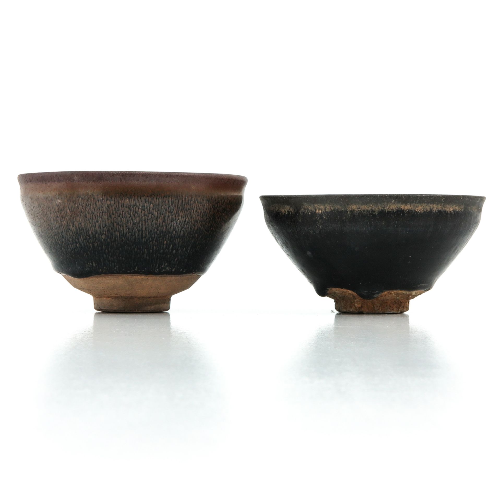 A Pair of HareÕs Fur Tea Bowl - Image 2 of 10