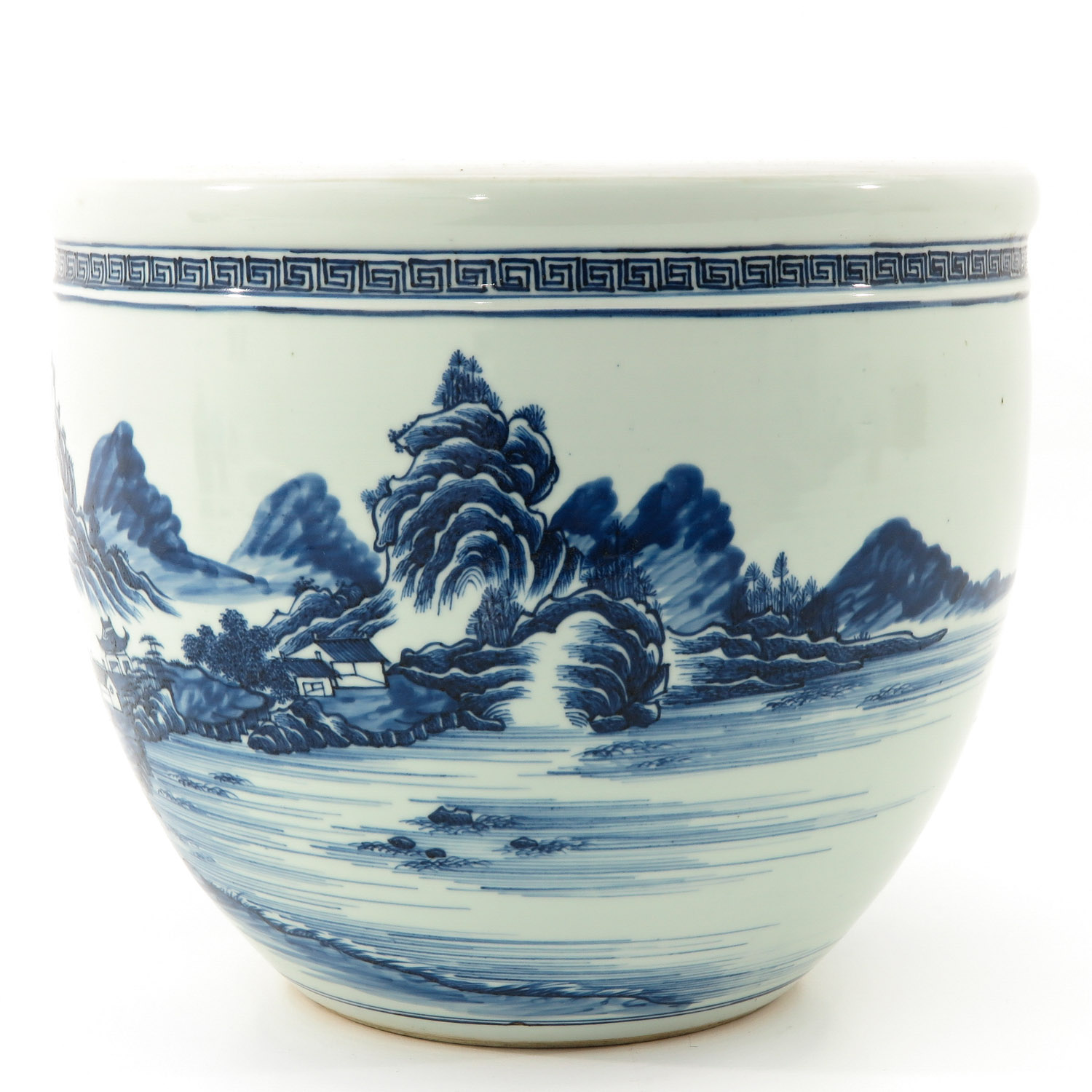 A Blue and White Fish Bowl - Image 2 of 9