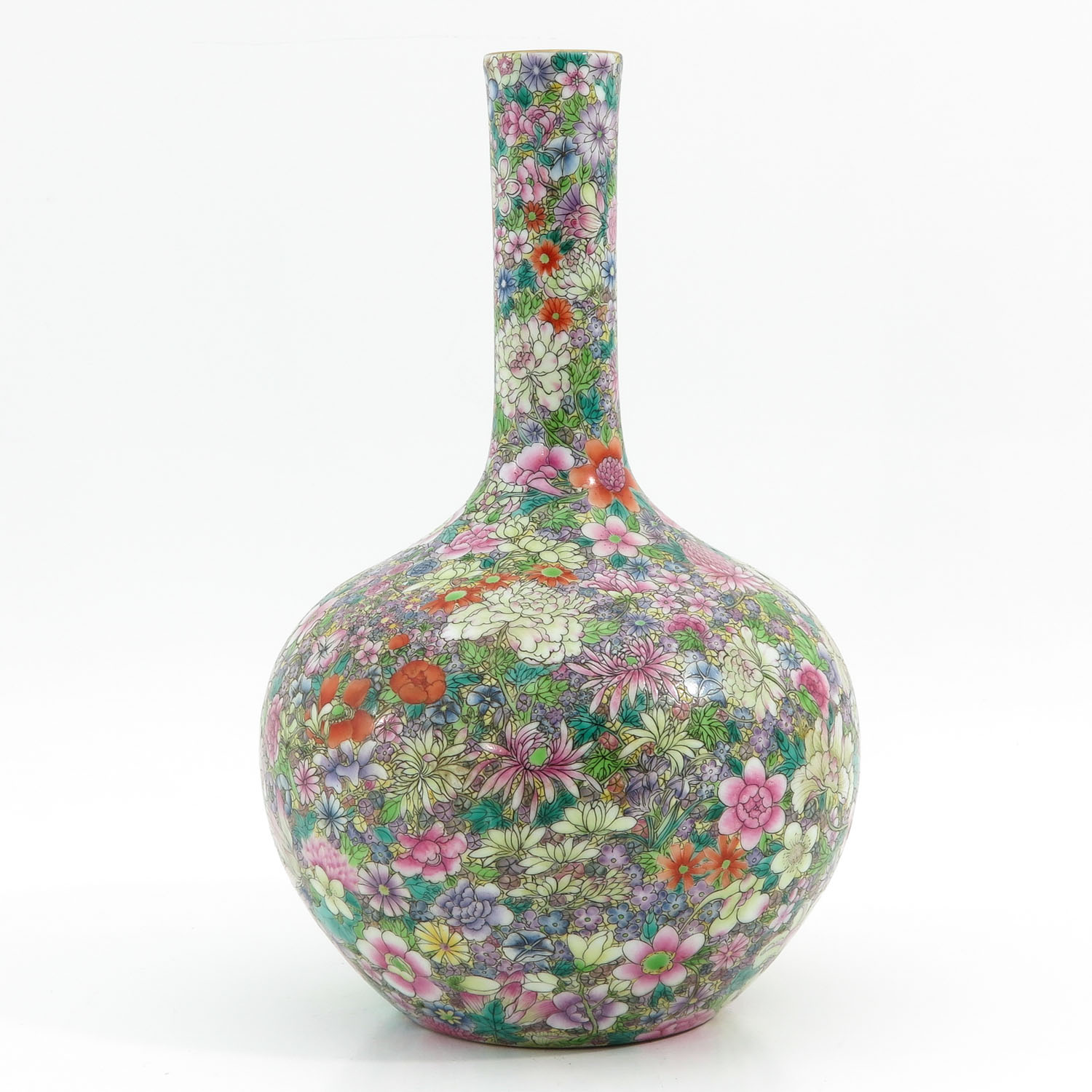 A Mille Fleur Decor Bottle Vase - Image 2 of 10