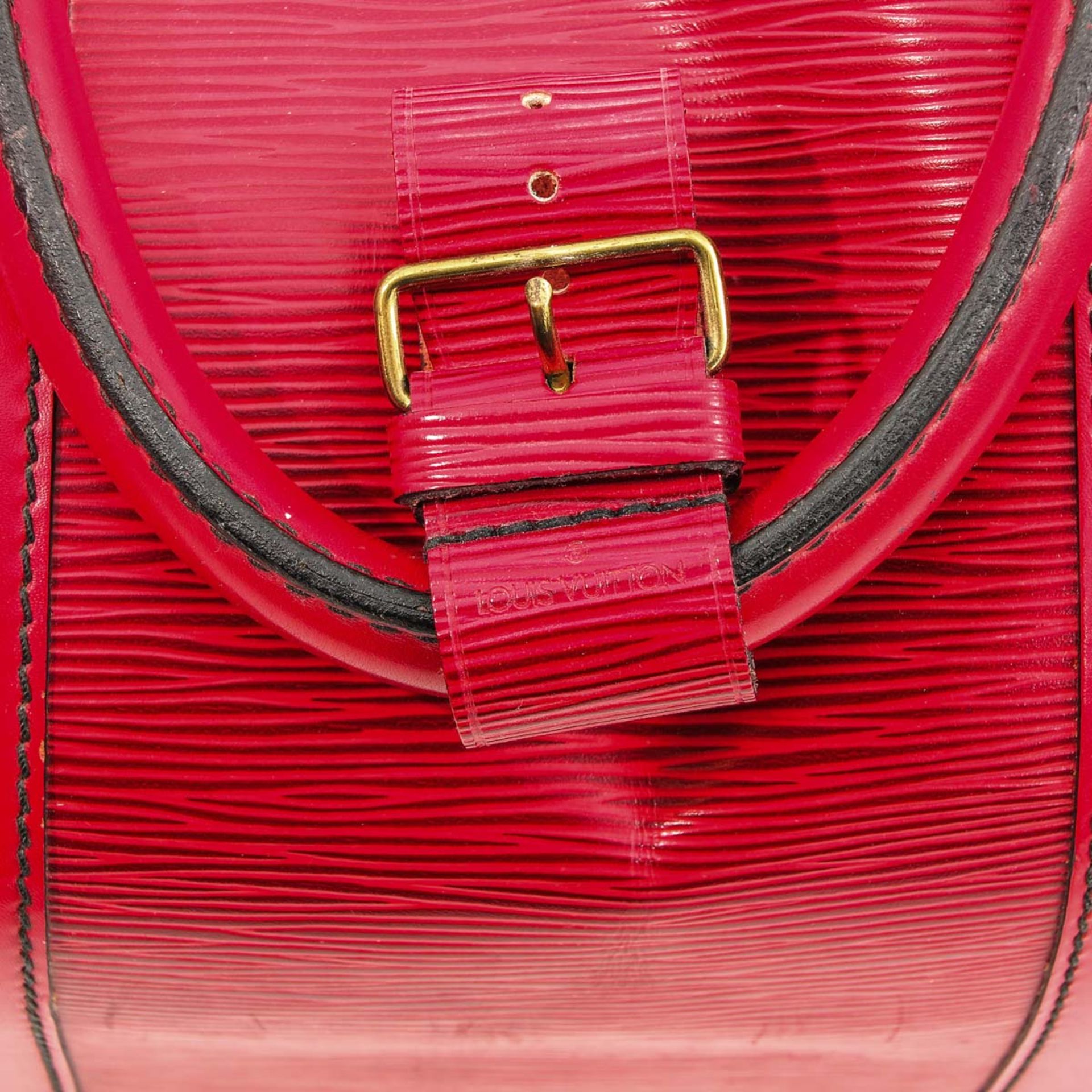 A Louis Vuitton Red Epi Leather Keepall 50 - Bild 6 aus 8