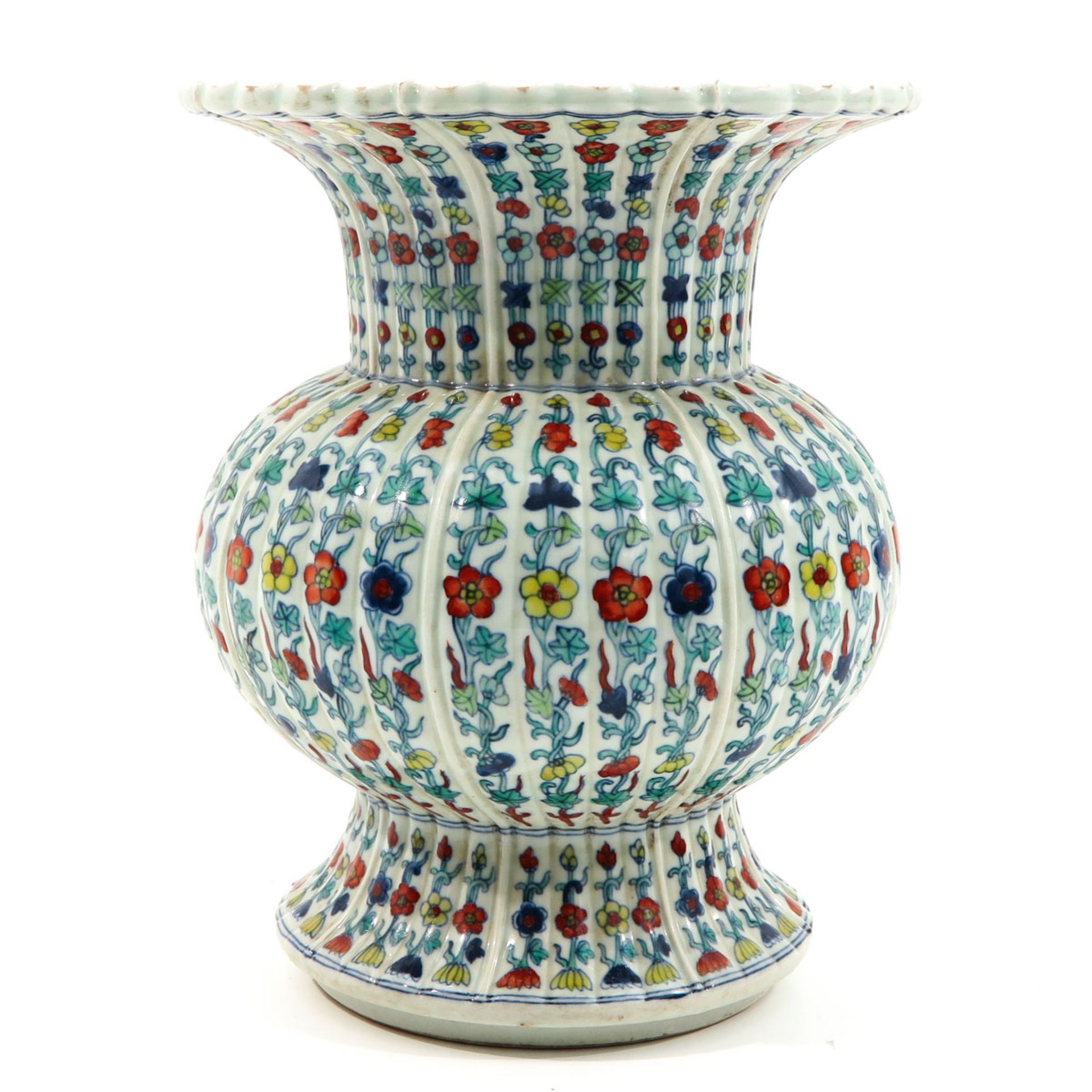 A Polychrome Decor Vase - Image 3 of 10