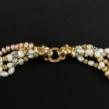 A 5 Strand Seed Pearl Necklace