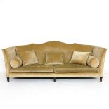 A Large Upholstered Velvet Sofa