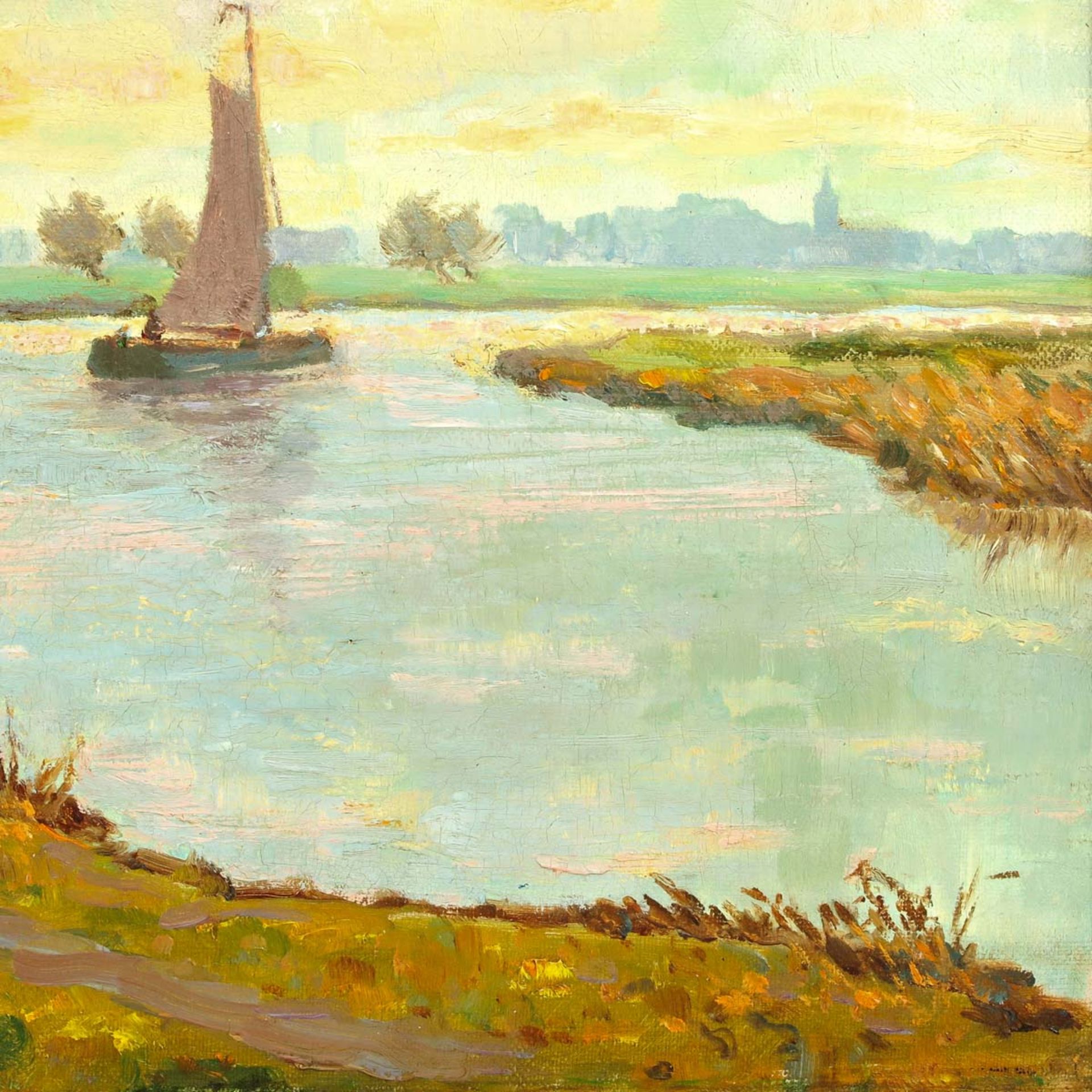 An Oil on Canvas Signed Noorderwier - Bild 6 aus 6