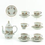 A 19th Century French Hand Painted Tea Service