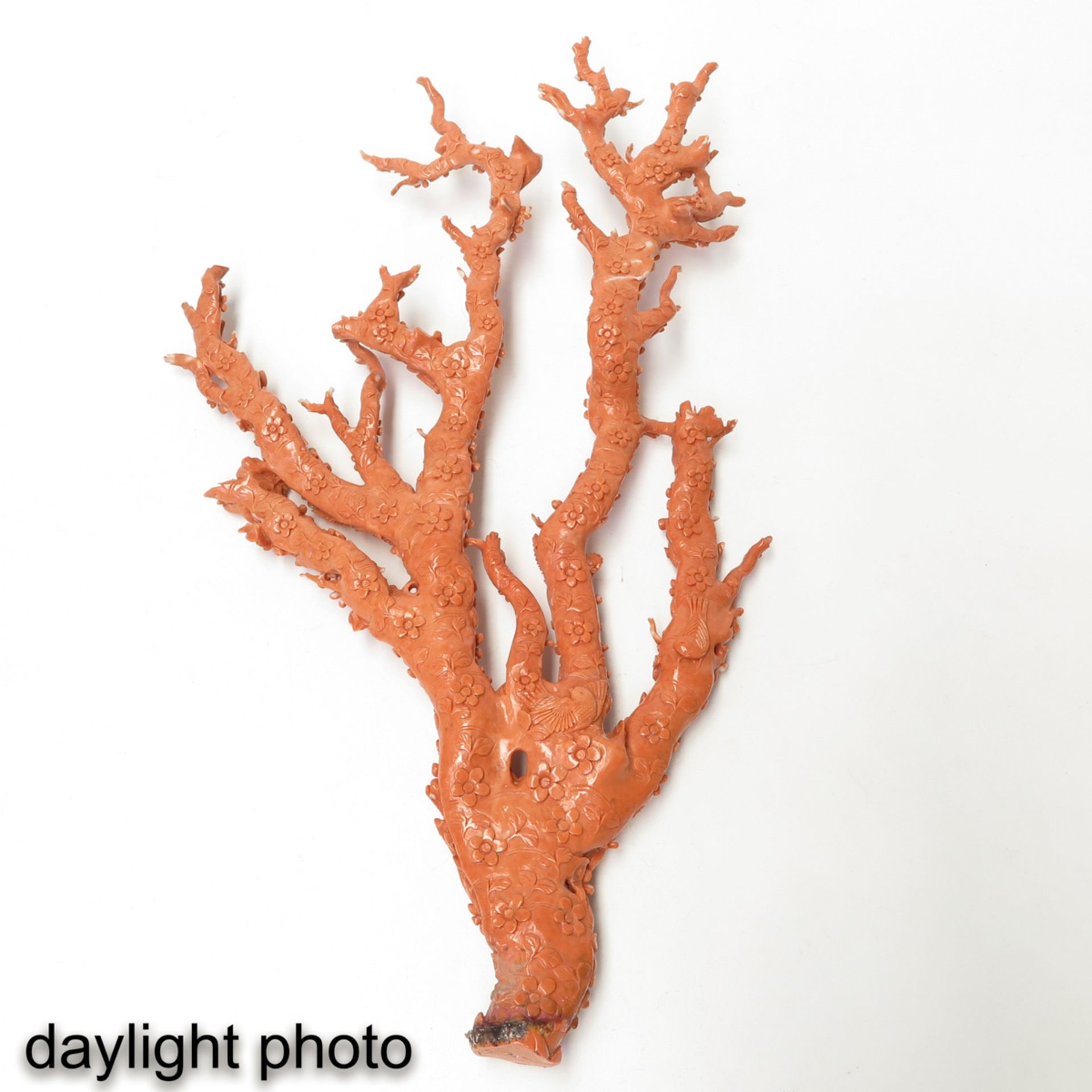 A Carved Red Coral Sculpture - Bild 8 aus 10