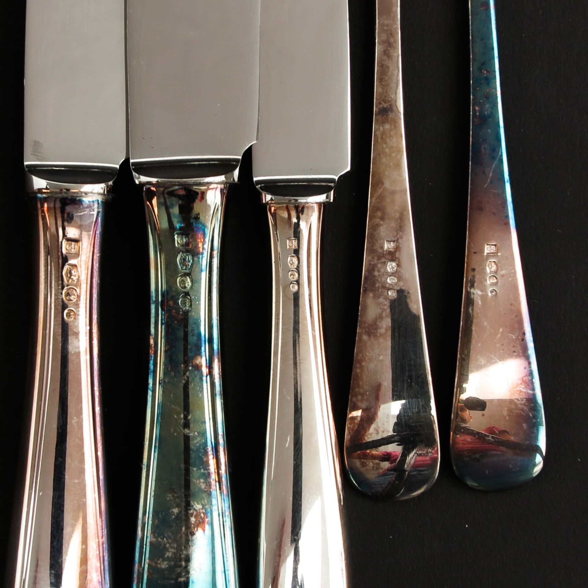 A Collection of Dutch Silver Cutlery - Bild 6 aus 6