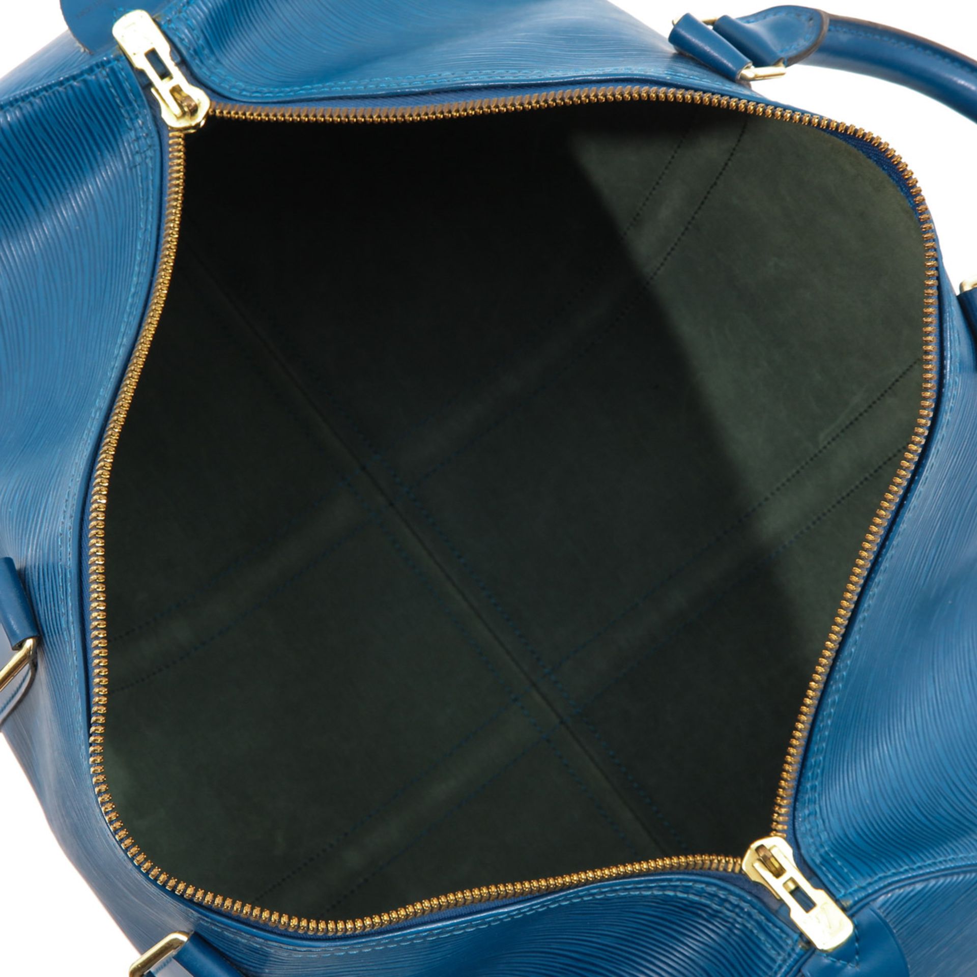 A Louis Vuitton Blue Epi Leather Keepall 45 - Bild 5 aus 8