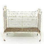 A French 19th Century Cast Iron Crib