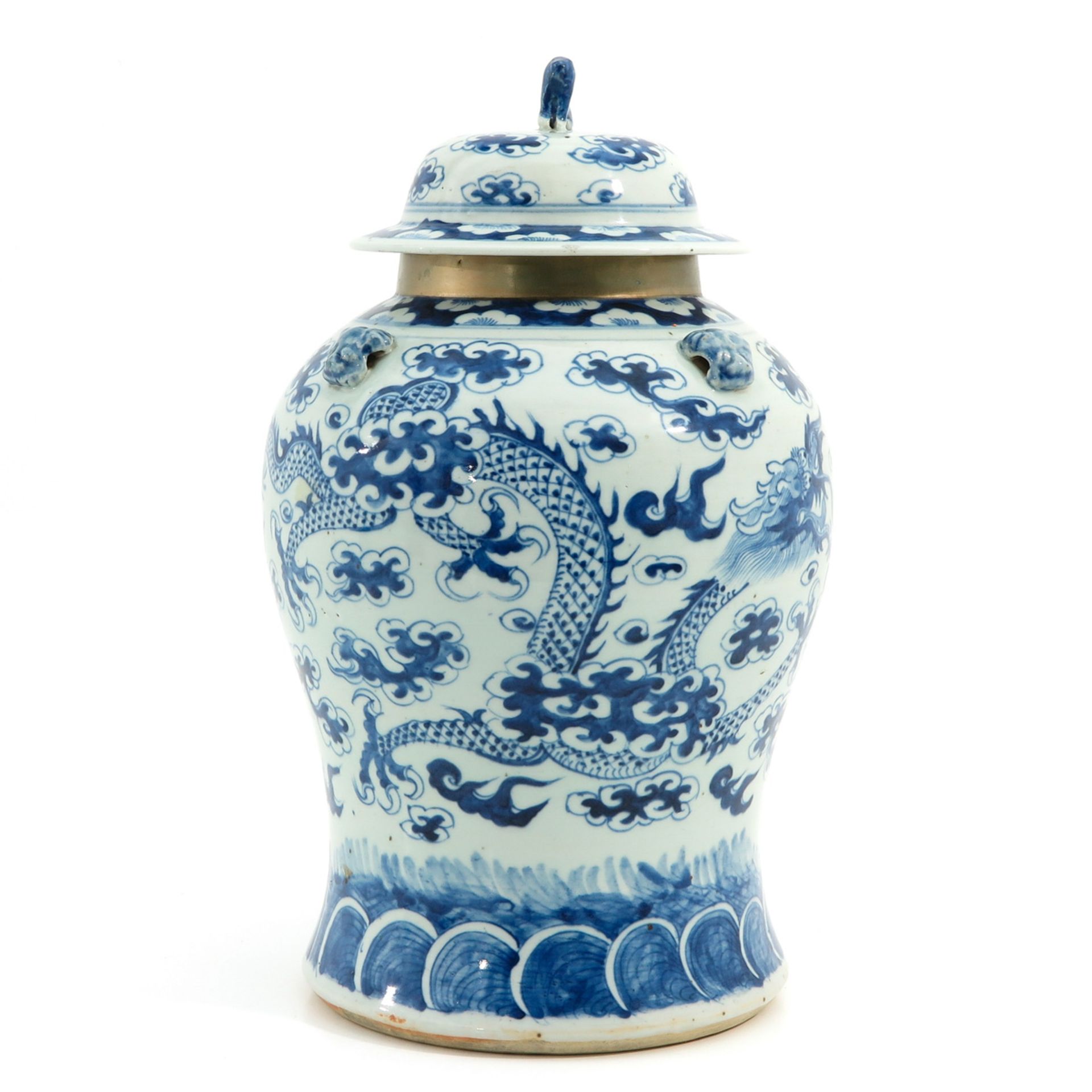 A Blue and White Jar with Cover - Bild 4 aus 10