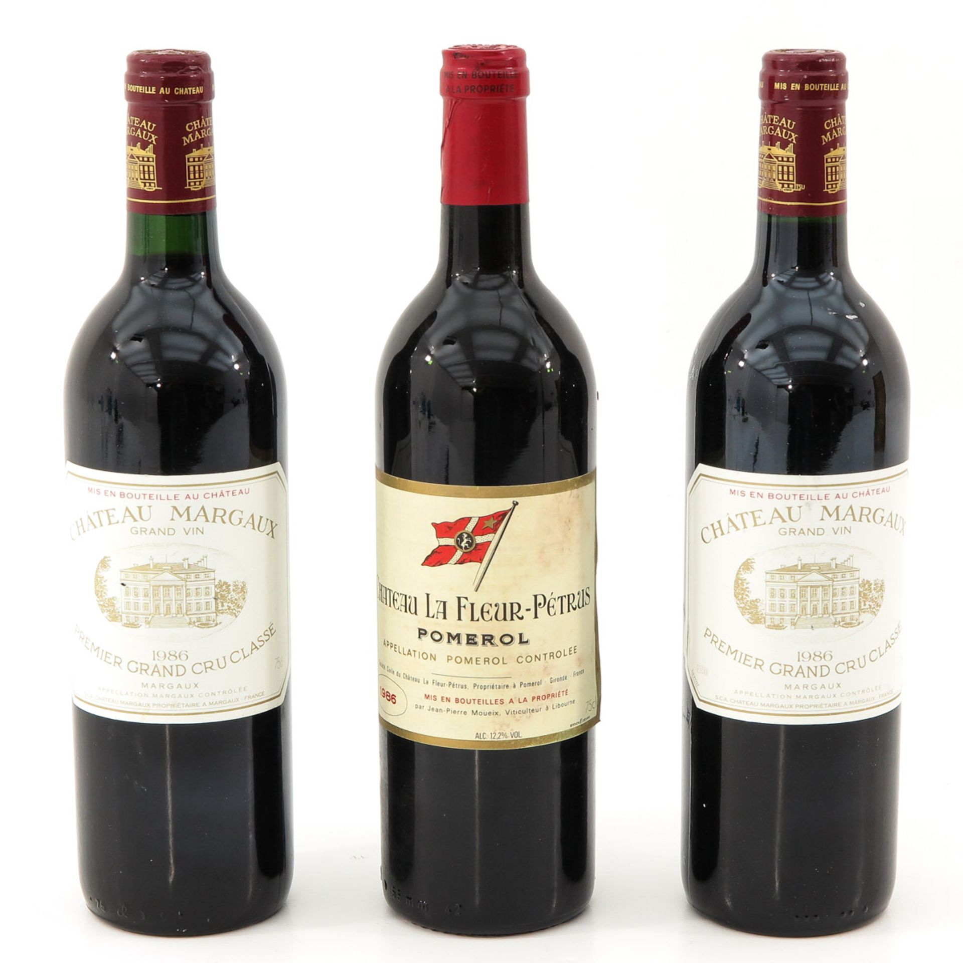 A Collection of 3 Bottles of Vintage Wines