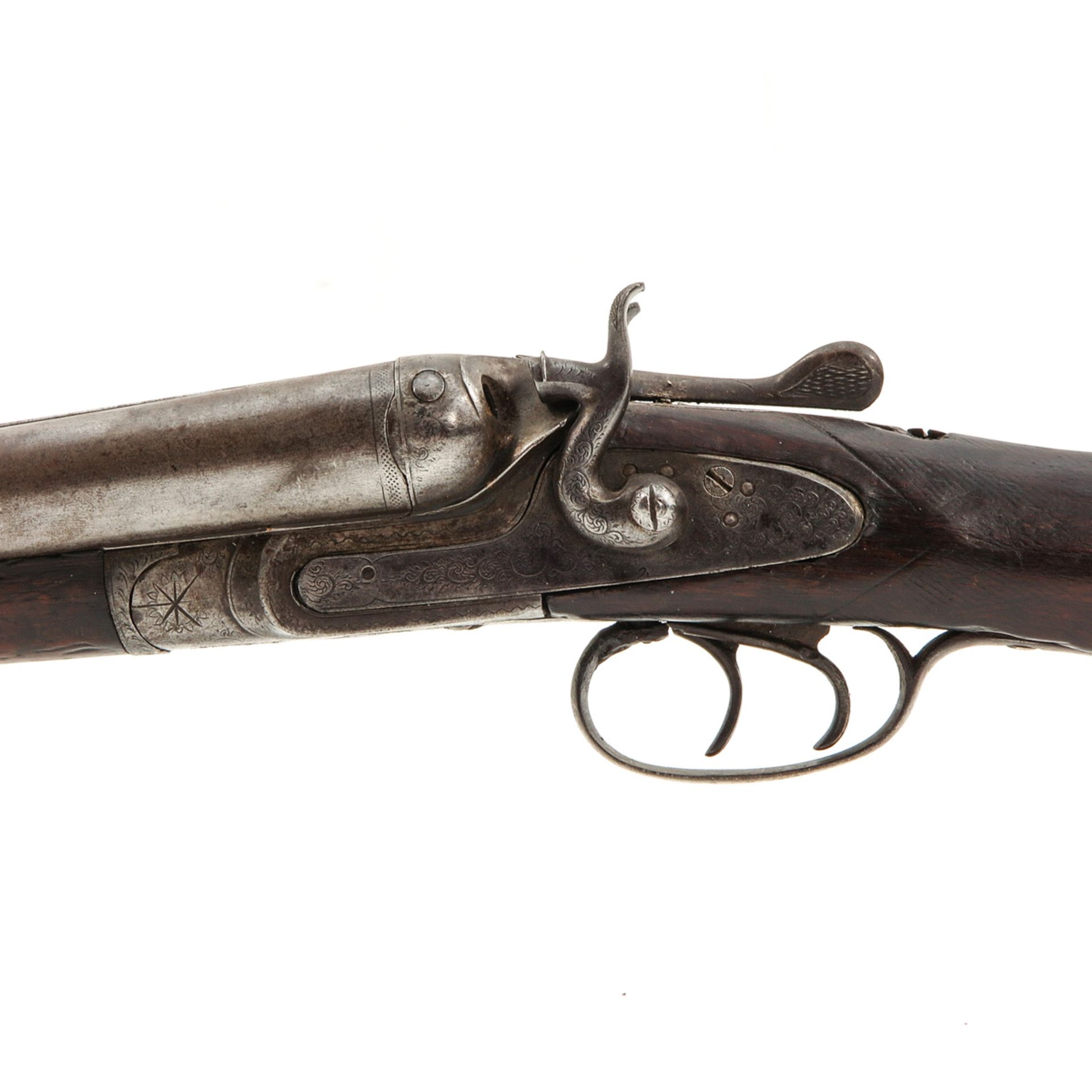 A 19th Century Double Barrel Shotgun - Bild 4 aus 9