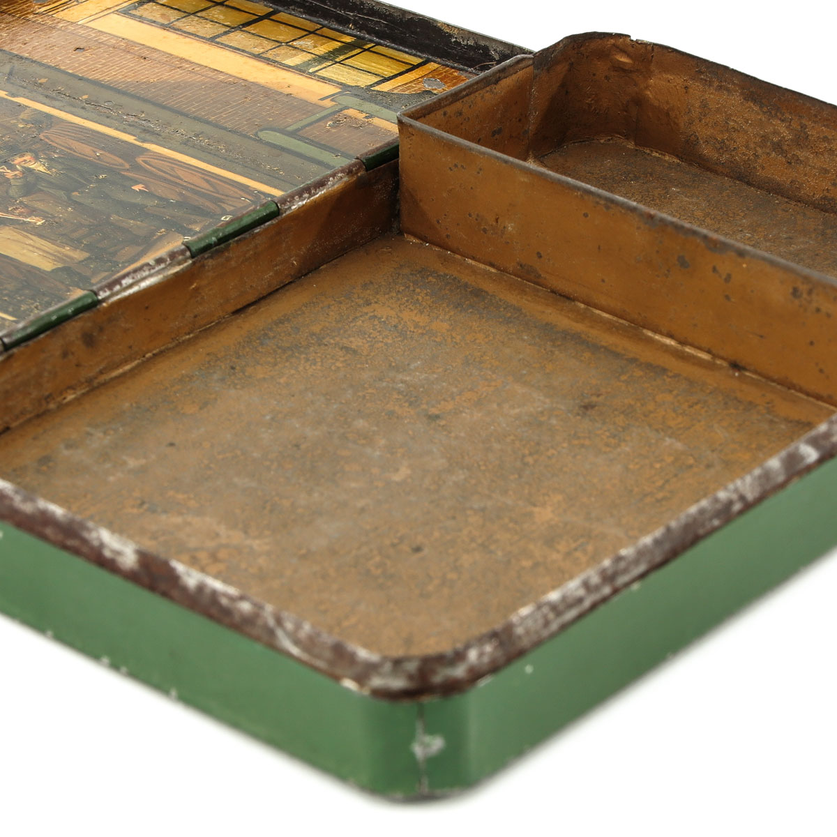 A 19th Century Painted Tin Tobacco Box - Image 9 of 9